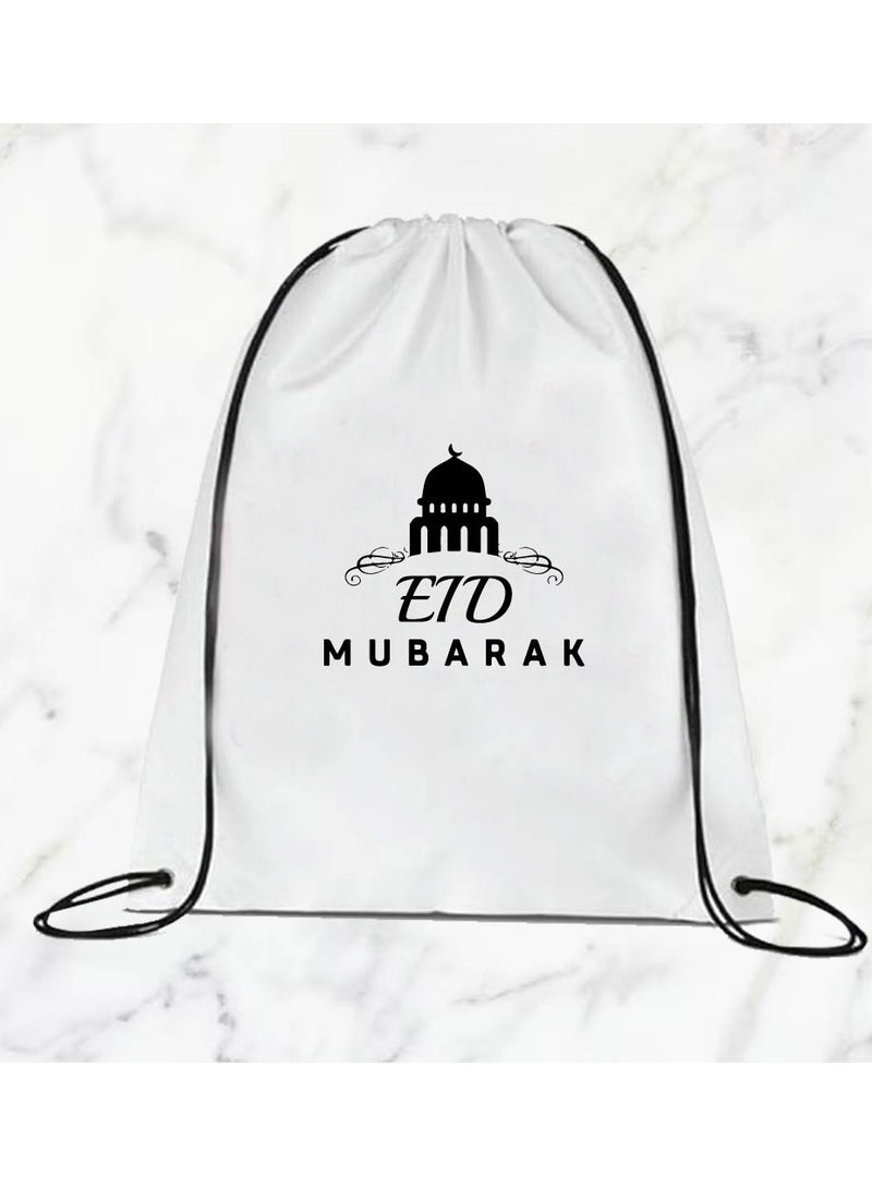 PRINTSHOP4ME Eid Mubarak Gift Bags Set - Ideal for Kids and Adults - Perfect Eid Treats and Gifts - Drawstring Polyester Bags - Image 4