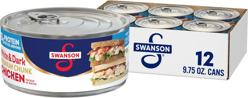 Swanson White and Dark Premium Chunk Canned Chicken Breast - Image 1