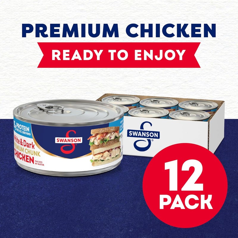 Swanson White and Dark Premium Chunk Canned Chicken Breast - Image 3