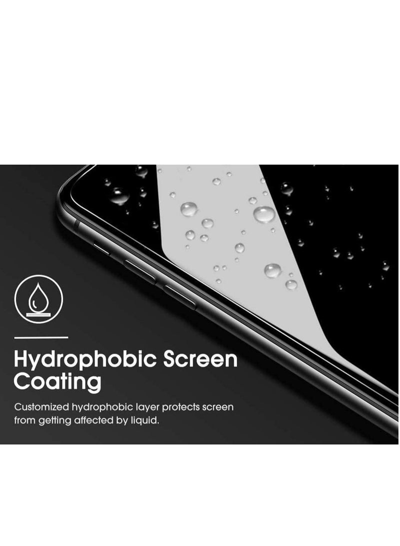 M7molge Full Coverage Glass Screen Protector for Samsung Galaxy A33(5G)/A50/A50S/A30/A40S/A30/A20/M21S/M30S/M10S/M31 - Black Frame  - Image 5