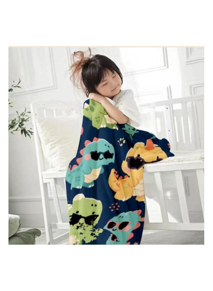 عام بطانية رقيقة من الفانيلا الكرتونية للأطفال أو الطلاب (دافئة ومريحة ومناسبة للنوم والألعاب) 100 سم * 150 سم - 827 - Image 3