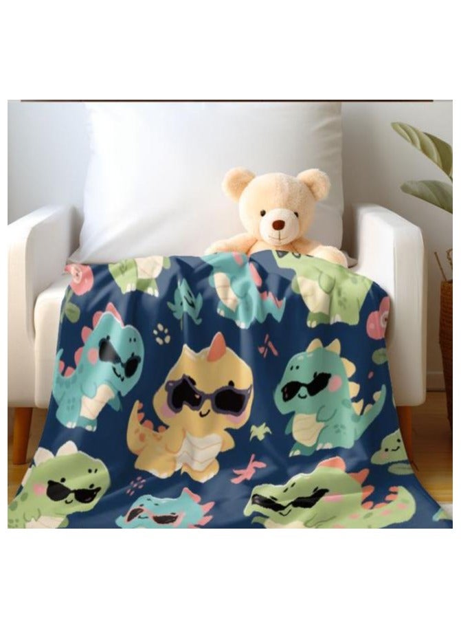 عام بطانية رقيقة من الفانيلا الكرتونية للأطفال أو الطلاب (دافئة ومريحة ومناسبة للنوم والألعاب) 100 سم * 150 سم - 827 - Image 4