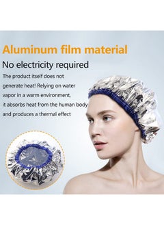 2 Pieces Conditioning Caps Made Of Aluminum Foil, Thickened Shower Caps For Hot Oil Treatment, Reusable Hair Processing Caps For Home And Salon Use, Hair Dyeing And Hot Oil Treatment Tools - pzsku/ZB04776EE44007FC95FDCZ/45/_/1730726762/5b6c355b-462f-43d4-bf9d-f96565fbac1e