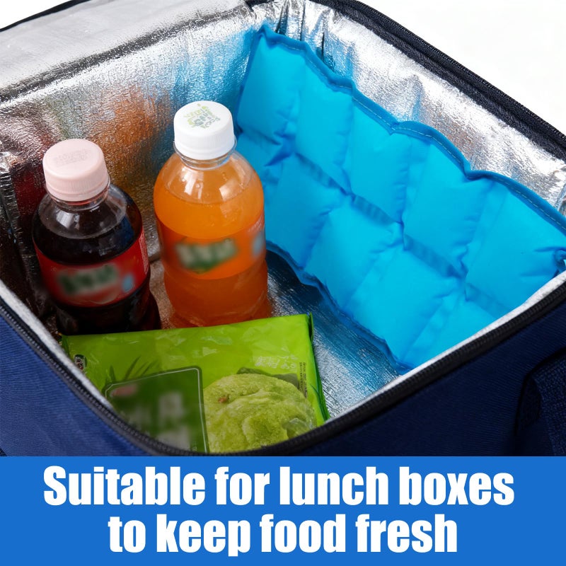 WORLD-BIO Ice Packs for Lunch Boxes Flexible - Reusable Slim Cooler Ice Packs 10â€ x 4â€ Long-Lasting Soft Freezer Packs for Lunch Bags, Coolers, Travel, Therapy & Camping, Food Safe Gel Cold Packs - Image 2