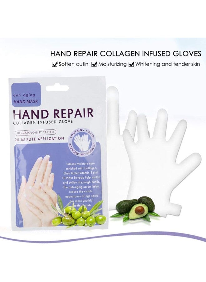 klarako 1 Pair Hand Mask File Moisturizing Gloves Skin Care Hand Smoothing Whitening Anti-Wrinkle  - Image 4