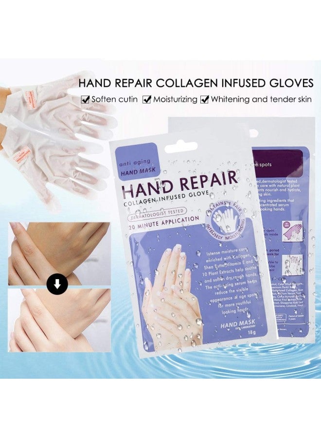 klarako 1 Pair Hand Mask File Moisturizing Gloves Skin Care Hand Smoothing Whitening Anti-Wrinkle  - Image 5