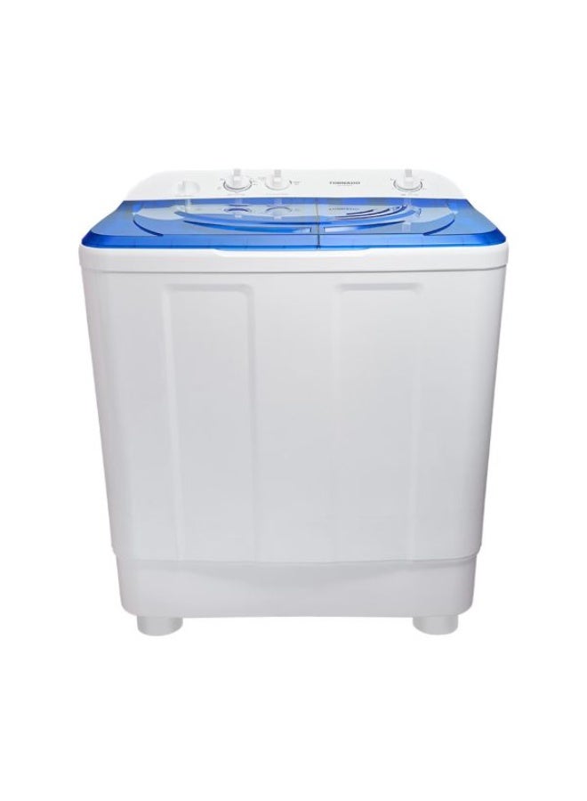 تورنيدو غسالة ملابس تورنيدو نصف أوتوماتيك 10 كجم أبيض × أزرق TWH-Z10DNE-W(BL) - Image 1