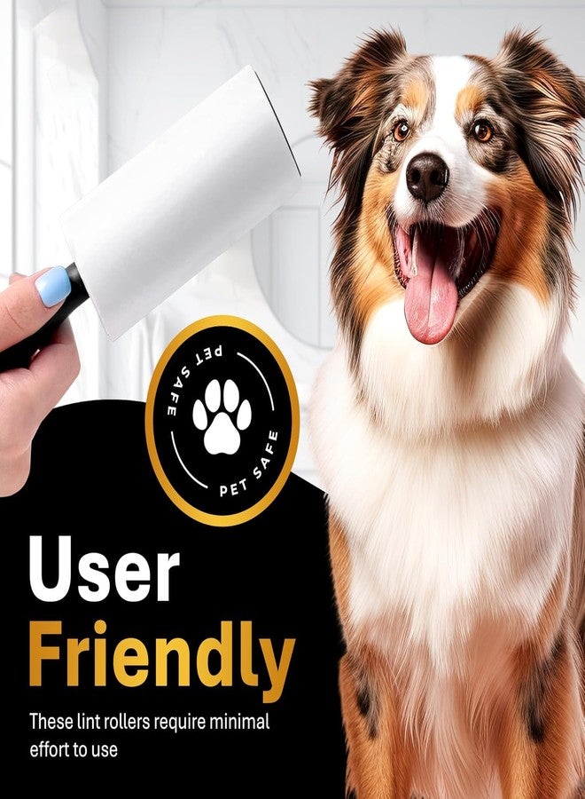Style Keepers 5 Roll with 1 Handle 300 Sheet (60/Roll) Lint Remover Fabric Roller & Refill For Woolen, Black Clothes, Dust Remover, Pet Hair Remover With Ball Handle To Remove Fur Clothes Lint Remover - Image 4