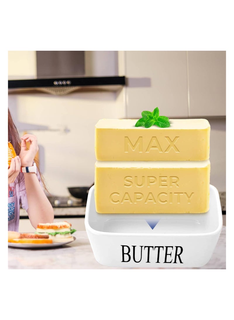 "Large Butter Dish with Lid and Knife for Table – Butter Keeper with Cover for Countertop, Butter Dish with Lid and Knife, Double Silicone Seal for Freshness (Random Color)"  - Image 4