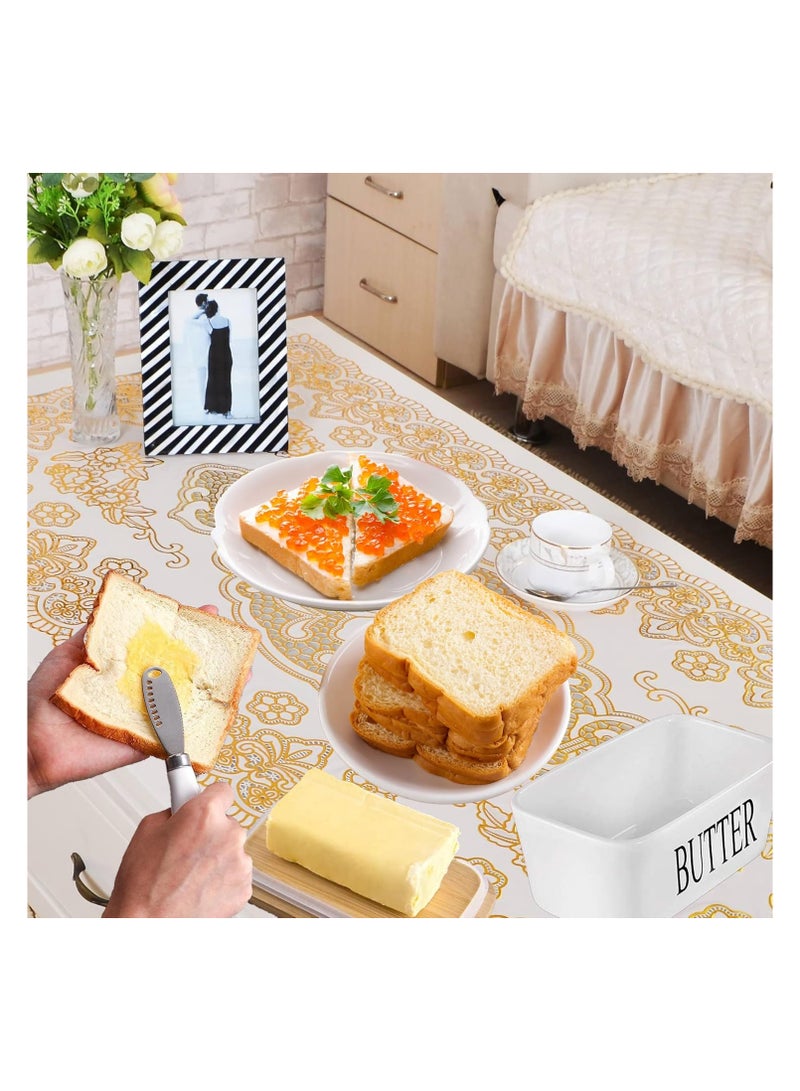 "Large Butter Dish with Lid and Knife for Table – Butter Keeper with Cover for Countertop, Butter Dish with Lid and Knife, Double Silicone Seal for Freshness (Random Color)"  - Image 3