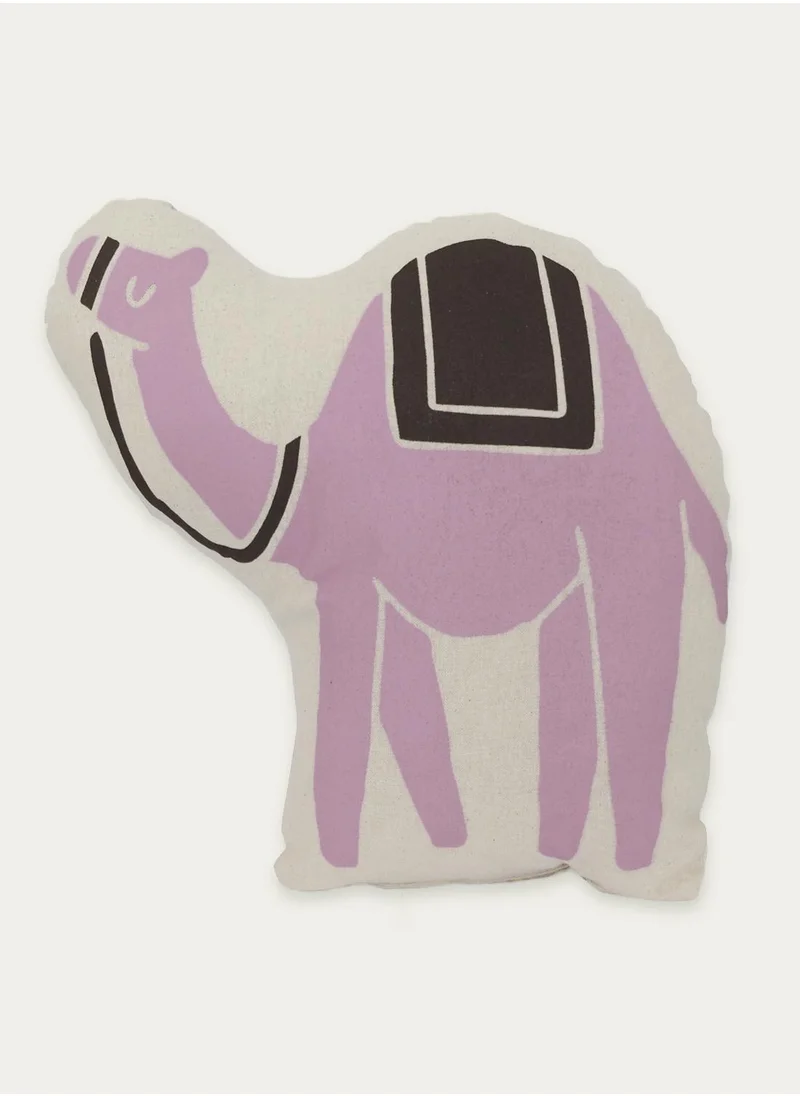 Little Majlis Character cushion, Bedouin camel, pink