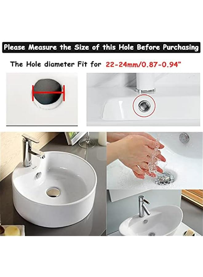 Solid Brass Bathroom Sink Overflow Trim Ring Cover Insert Hole Caps Double Layer Copper Chrome 4 Pack.  - Image 3