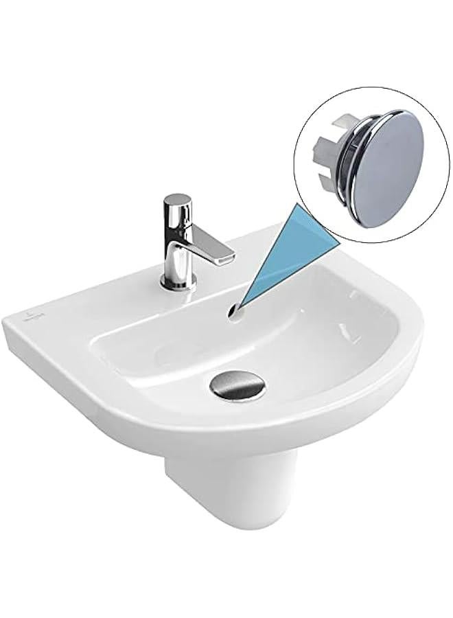 Solid Brass Bathroom Sink Overflow Trim Ring Cover Insert Hole Caps Double Layer Copper Chrome 4 Pack.  - Image 5