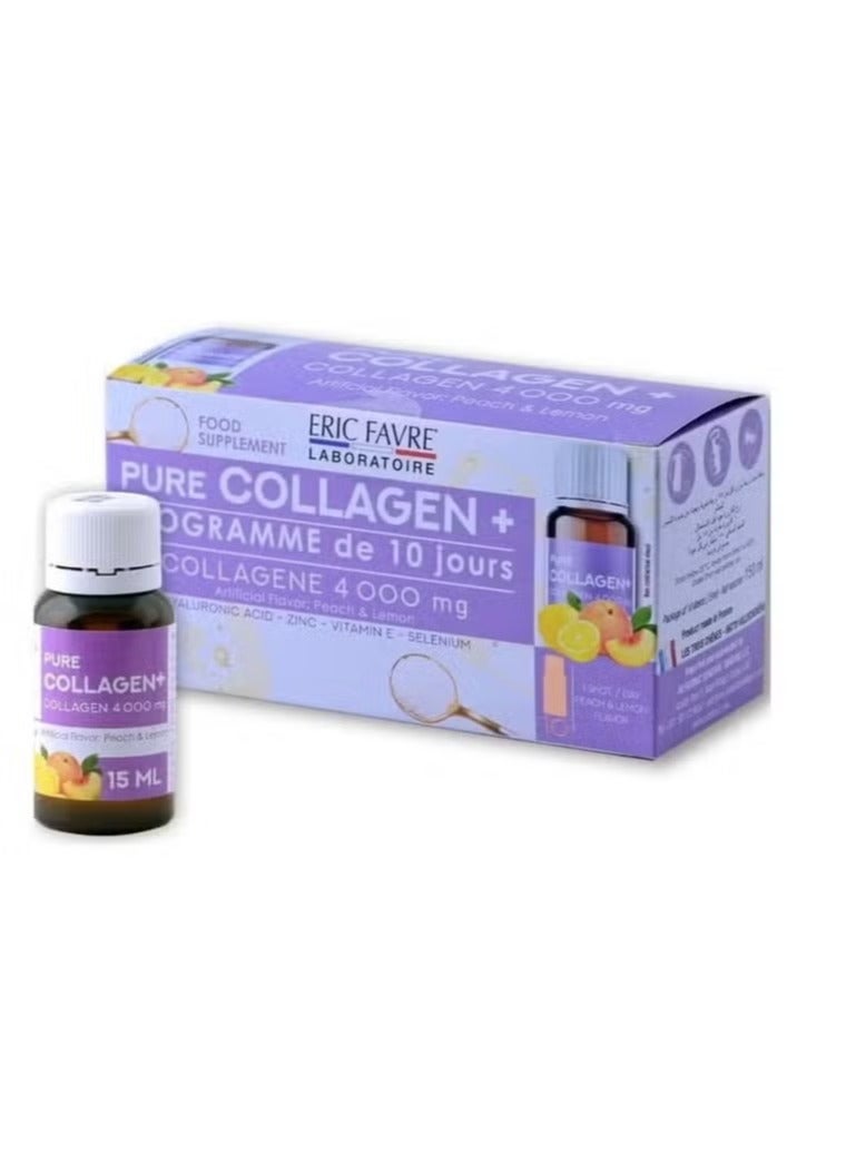 Collagen Food Supplement Peach & Lemon Flavor 10 Ampoules