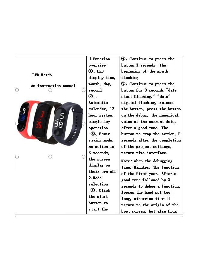 M3 Cartoon Children's Bracelet LED Electronic Waterproof Touch Watch Children's Gift  - Image 4