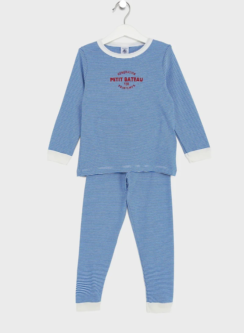 Petit Bateau Kids Striped Pyjama Set