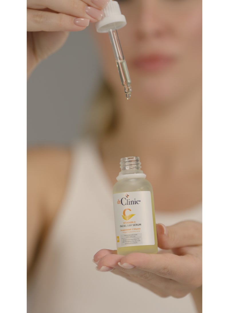 dr.Clinic DR. CLINIC | Vitamin C Facial Day Serum | Brightening & Anti-Pigmentation | Liposomal Vitamin C & Hyaluronic Acid | Radiant Glow, Even Skin Tone | 30 ml - Image 4