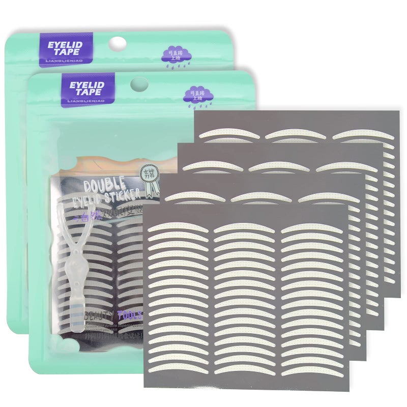 Pormasbenzer 656PCS/328Pairs Natural Invisible Large One-sided Sticky Double Eyelid Strips Eyelid Tape Stickers, Eye Without Surgery, Perfect for Single, Hooded, Droopy, Uneven, or Mono-eyelids - Image 1