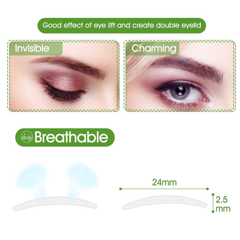 Pormasbenzer 656PCS/328Pairs Natural Invisible Large One-sided Sticky Double Eyelid Strips Eyelid Tape Stickers, Eye Without Surgery, Perfect for Single, Hooded, Droopy, Uneven, or Mono-eyelids - Image 4