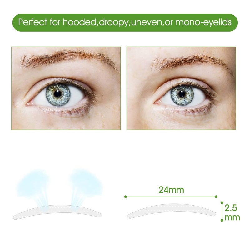 Pormasbenzer 656PCS/328Pairs Natural Invisible Large One-sided Sticky Double Eyelid Strips Eyelid Tape Stickers, Eye Without Surgery, Perfect for Single, Hooded, Droopy, Uneven, or Mono-eyelids - Image 5
