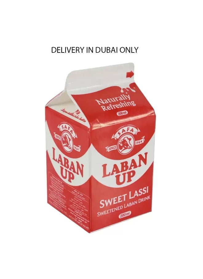 Safa Safa Naturally Refreshing Sweetened Laban Drink, Sweet Lassi- 200ml (Delivery In Dubai Only)  - Image 1