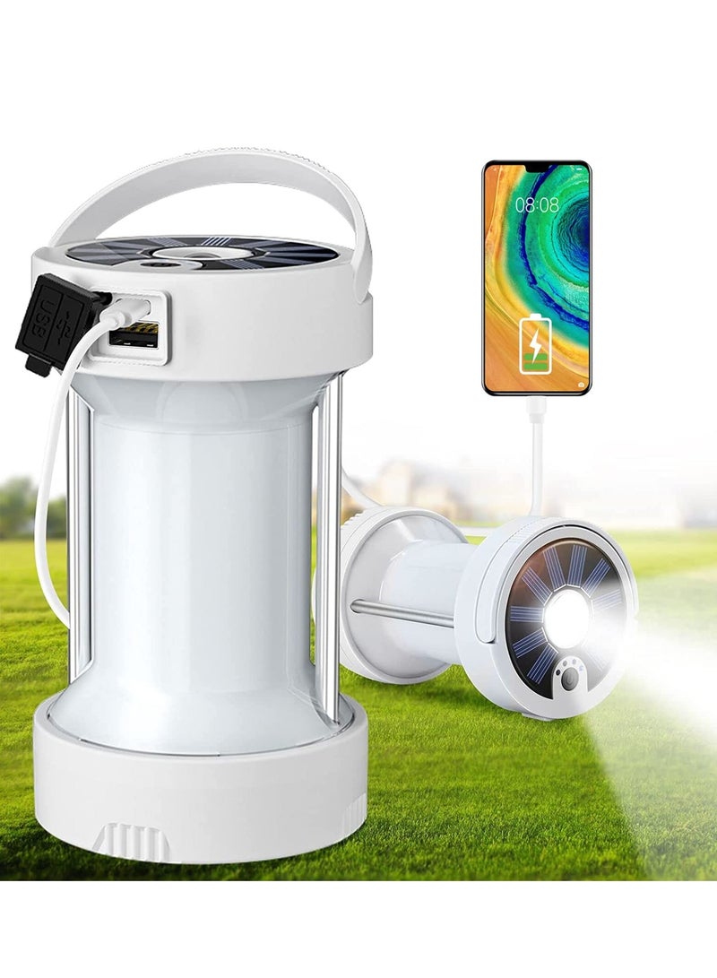 Camping Lantern Rechargeable, Camping Lights Lamp - 4 Light Modes 3700 mAh Ultra Bright Waterproof LED Tent Light 8+ Hrs Battery Life for Camping, Emergency, Fishing, Hiking etc. - Image 1