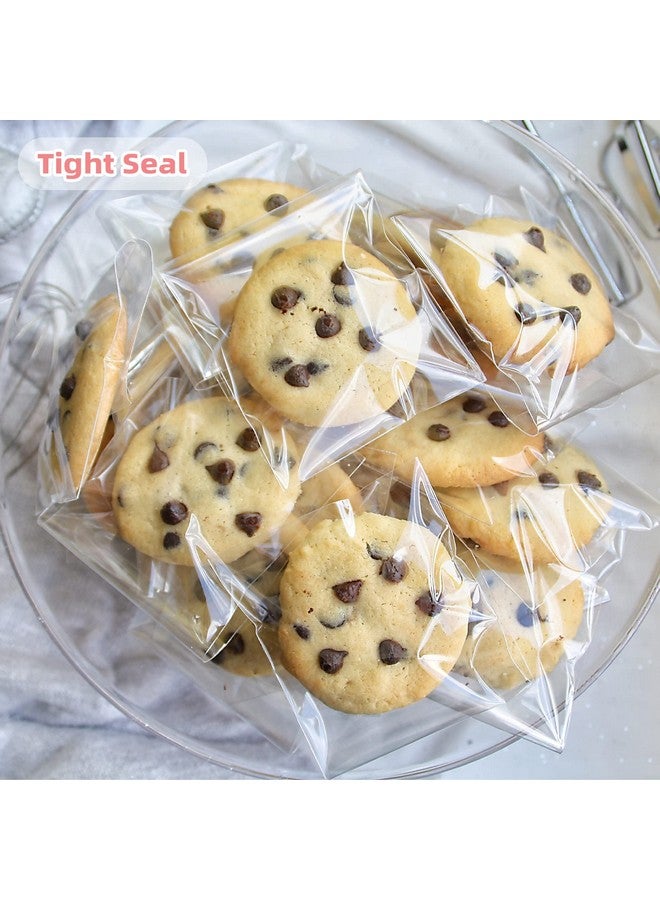 Morepack Cookie Bags For Gift Giving,Self Sealing Cellophane Bags 4X4 Inches,Clear Resealable Cellophane Bags Self Adhesive Individual Cookie Bags For Packaging 200Pieces - Image 4