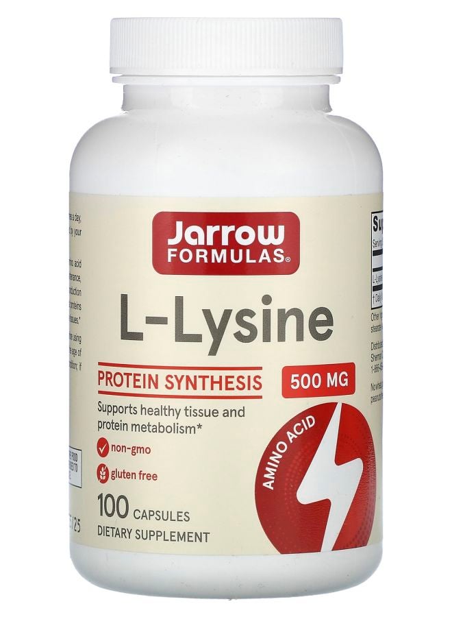 jarrow formulas L-Lysine 500 mg 100 Capsules