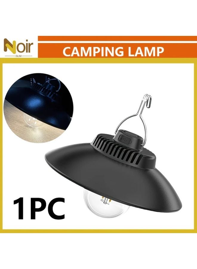 Vintage Camping Pendant Light USB Rechargeable LED Flashlight Portable Hanging Lamp - Image 1