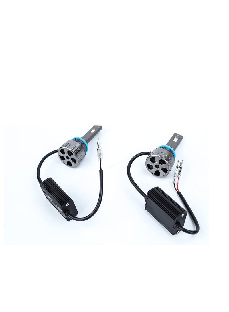 مجموعة مصابيح أمامية للسيارة LED TAC PRO 881/880 سطوع 50% 6000K 650W - Image 1