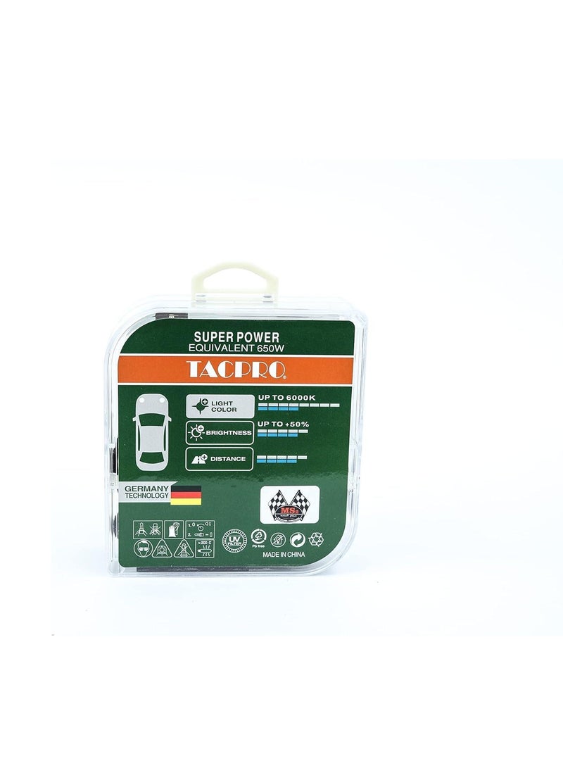 مجموعة مصابيح أمامية للسيارة LED TAC PRO 881/880 سطوع 50% 6000K 650W - Image 5