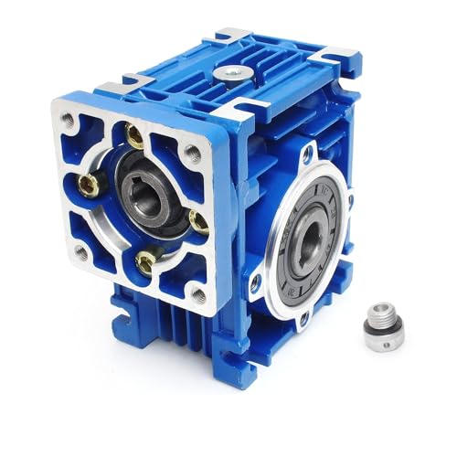CNCTOPBAOS NMRV030 Worm Gear Reducer Speed Ratio 40:1 RV30 NMRV-030 Worm Gearbox Speed Reducer Square NMRV30 Output 14mm Shaft for Nema23 Stepper Motor - Image 2