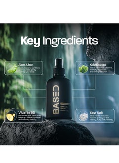 Based Bodyworks BASED BODYWORKS Natural Sea Salt Spray - Enriched with Seaweed and Vitamin B5. Lightweight, Non - Greasy, Paraben - Free. Adds Volume and Texture to Your Hair  - Image 2