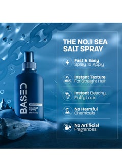 Based Bodyworks BASED BODYWORKS Natural Sea Salt Spray - Enriched with Seaweed and Vitamin B5. Lightweight, Non - Greasy, Paraben - Free. Adds Volume and Texture to Your Hair  - Image 3