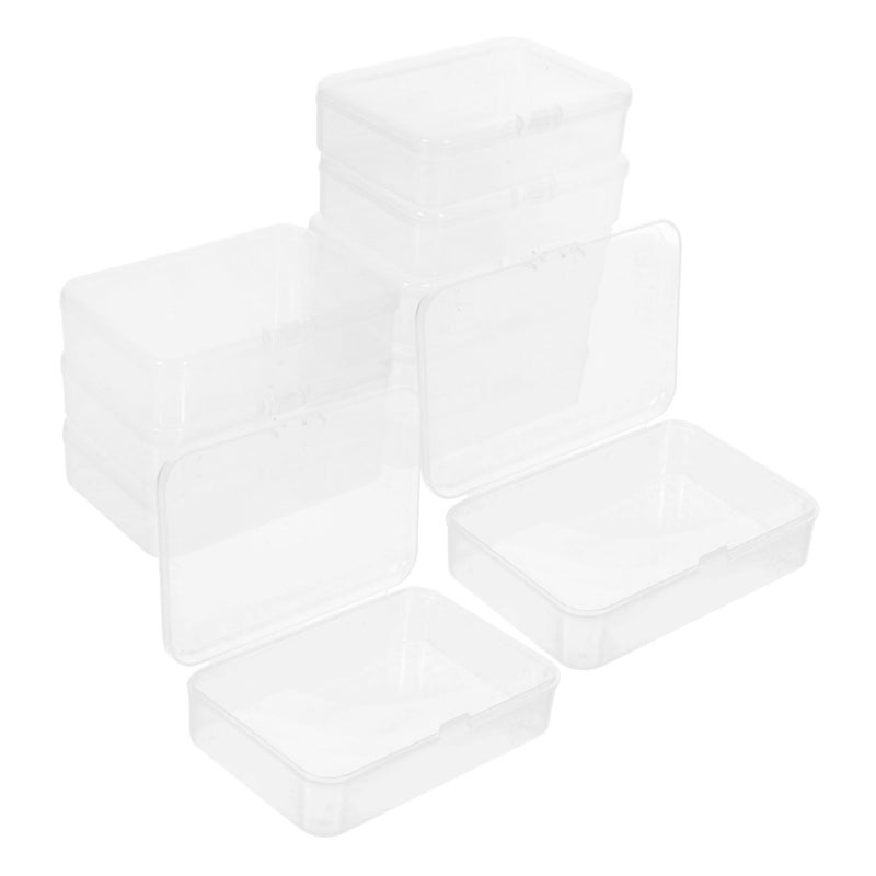 10 قطعة من صناديق تخزين أوراق اللعب البلاستيكية الشفافة، منظِّم مدمج ليالي الألعاب - Image 2