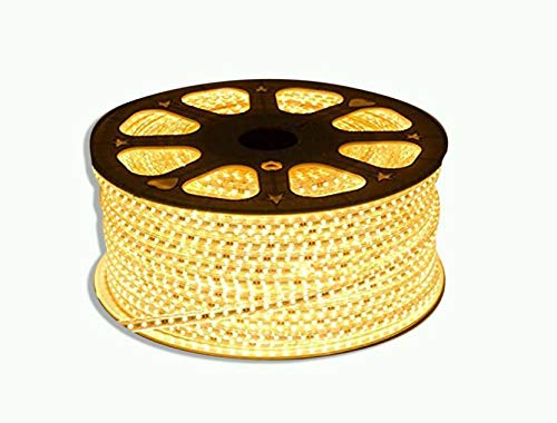 Mufasa LED Strip Light Indoor Outdoor Waterproof SMD Roll Home Decoration Lights, Diwali Christmas Navratri Birthday Party Lights Perfect for Cove , False Ceiling, Balcony, Entrance, Pillar (Adhesive less Back) (Plug N Play) (10 Meter, Warm White) - Image 1