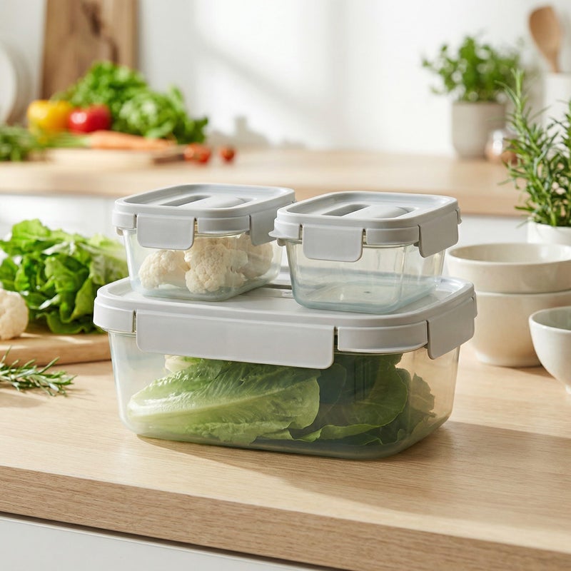 LOCK & LOCK LocknLock Nestopia Food Storage Container Set 500ml - Stackable, Airtight, BPA Free - Model B0CDXBSZXD - Image 5