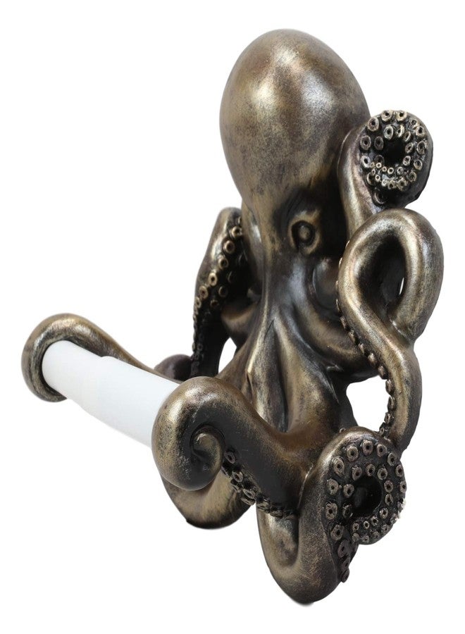 Ebros Gift Giant Ocean Kraken Cthulhu Octopus Toilet Paper Holder Bathroom Wall Decoration 8.75" L Figurine - Image 4