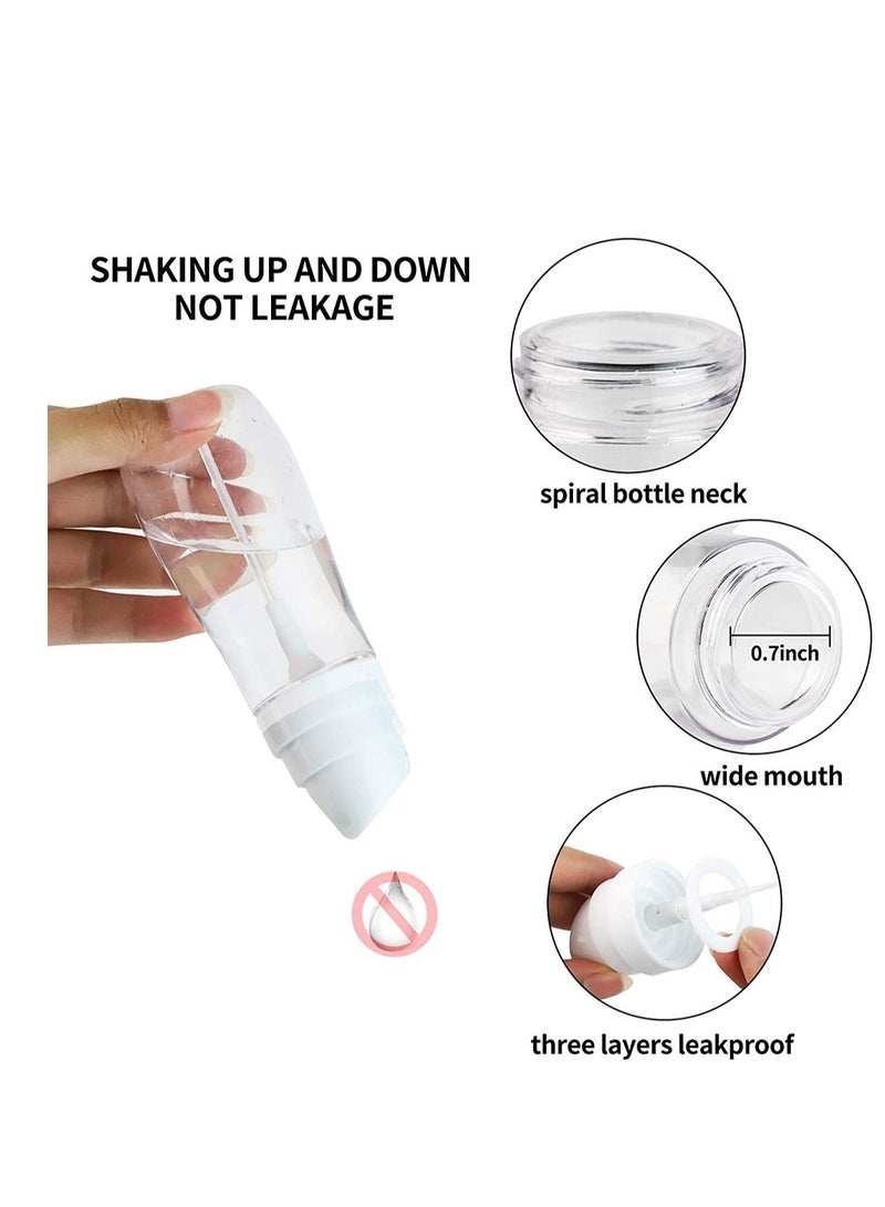 NIBEMINENT Plastic Empty Spray Bottles with Fine Mist Sprayer, 3.4oz/ 100ml Refillable Portable Travel Bottle, Liquid Chemical Resistance (2 Pack) - Image 3