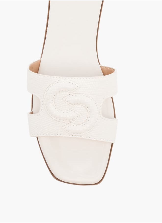Celeste - Womens Textured Slip-On Slide Sandals - Image 1