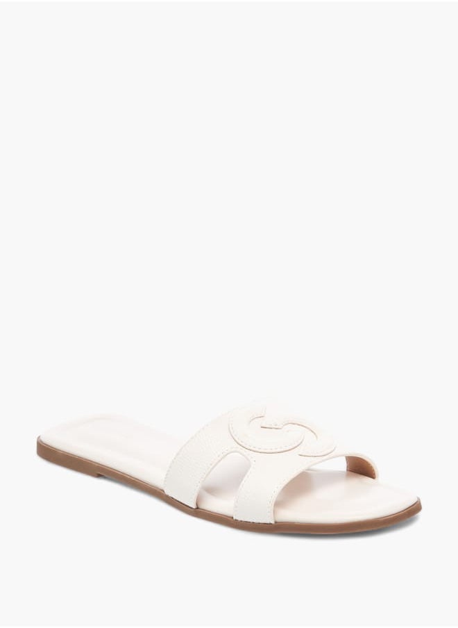Celeste - Womens Textured Slip-On Slide Sandals - Image 1