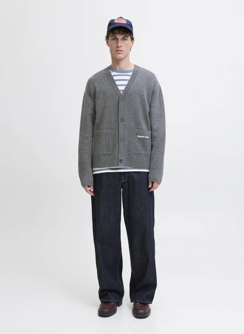 JACK & JONES  Loose Fit Knitted  Cardigan for Men | Best Price UAE