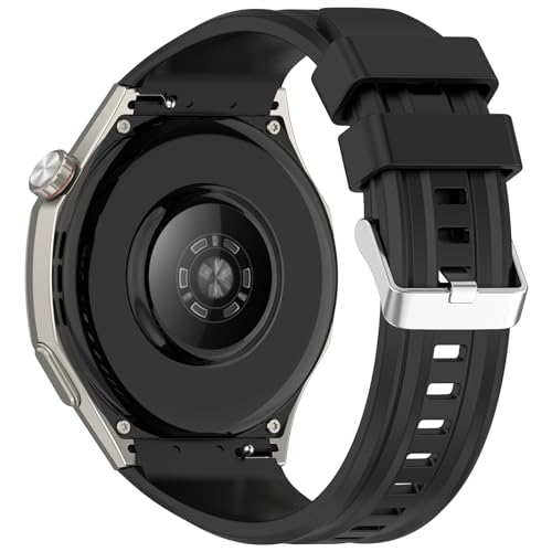 AWADUO Compatible with Huawei Watch GT6 Pro Replacement Band Silicone Wrist Strap Bracelet Soft And Durable with Quick Release Smartwatch AccessorieBlack - Image 3