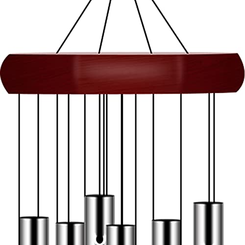 Pgzsy 2 Pack Pgzsy Memorial Wind Chimes Outdoor Large Deep Tone, Elegant Sympathy Wind-Chime Personalized with 6 Tuned Tubes for Garden Patio Balcony and Home - Image 3