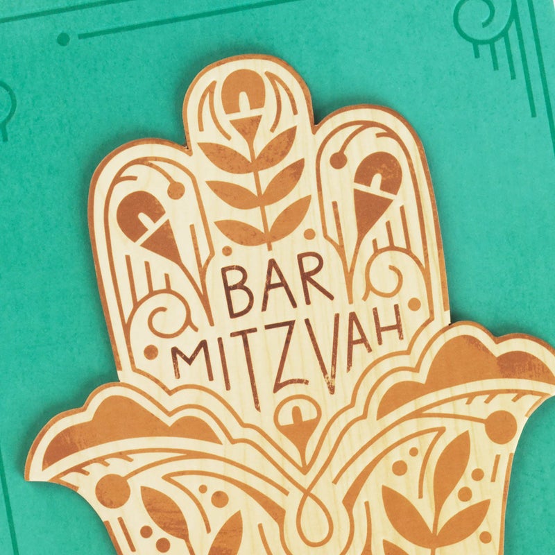 Hallmark Tree of Life Bar Mitzvah Card (Hamsa) - Image 4