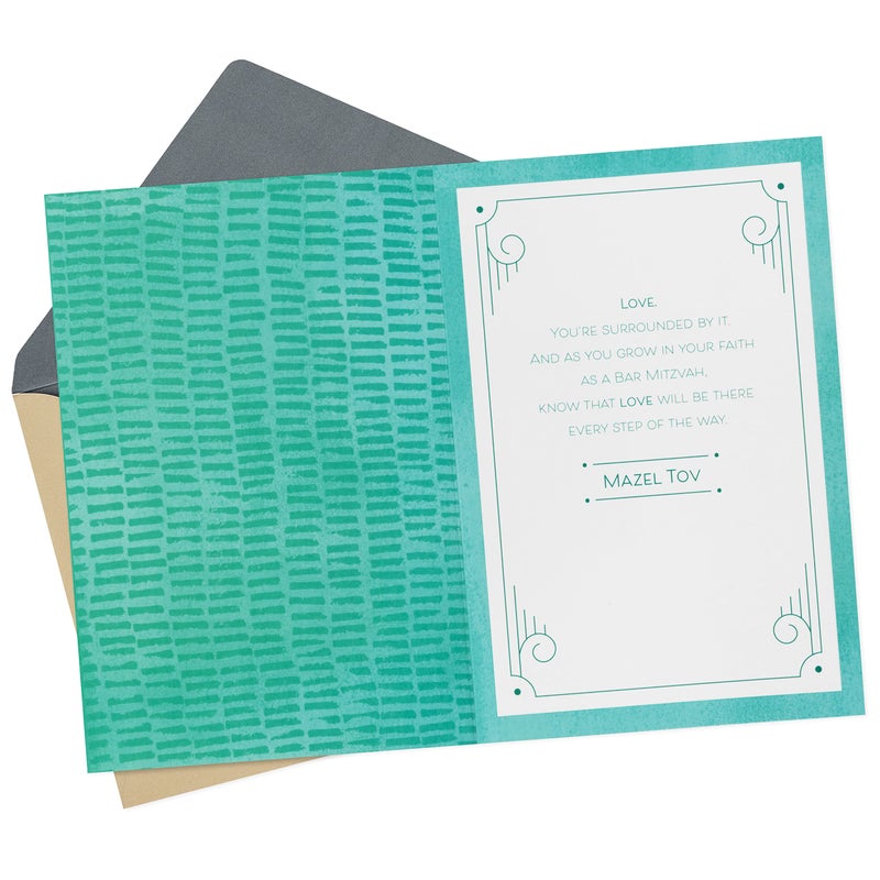Hallmark Tree of Life Bar Mitzvah Card (Hamsa) - Image 2