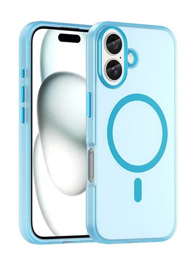 Magnetic Case for Iphone 16 , Shockproof Protection Cover, Anti Fingerprints and Anti Scratch Case Cover,Translucent Matte Slim Phone Case