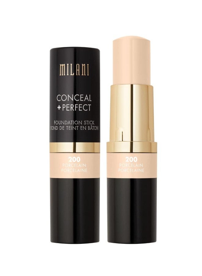 Milani Conceal + Perfect Foundation Stick - Porcelain (0.46 Ounce) Vegan, Cruelty-Free Cream Foundation - Cover Under-Eye Circles, Blemishes & Skin Discoloration for a Flawless Finish - Image 2