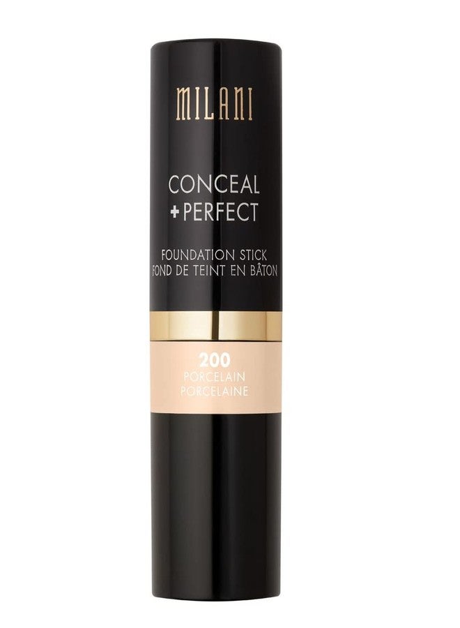 Milani Conceal + Perfect Foundation Stick - Porcelain (0.46 Ounce) Vegan, Cruelty-Free Cream Foundation - Cover Under-Eye Circles, Blemishes & Skin Discoloration for a Flawless Finish - Image 1
