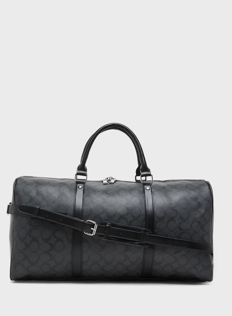 Robert Wood Casual Printed Travel Duffle Bag